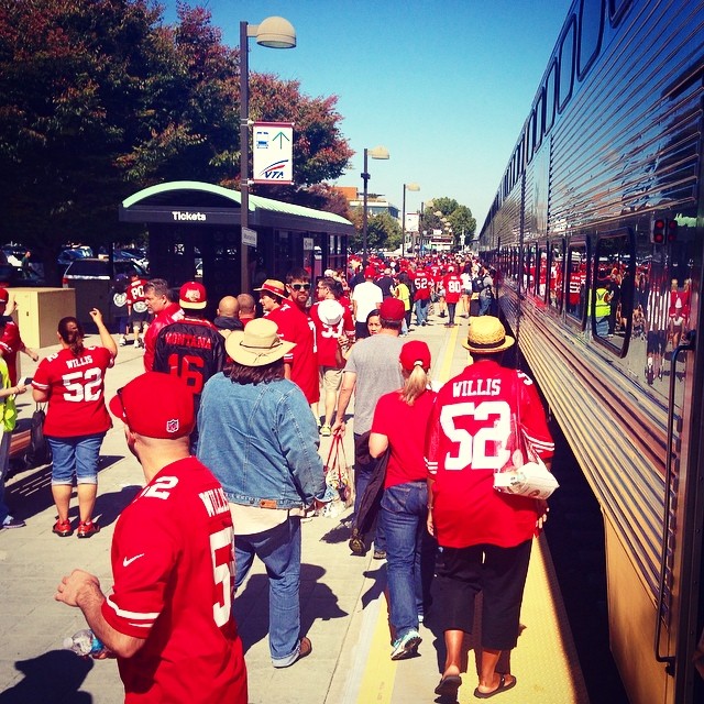 Make Caltrain Part Of The Trip To 49ers Home Games At Levis Stadium